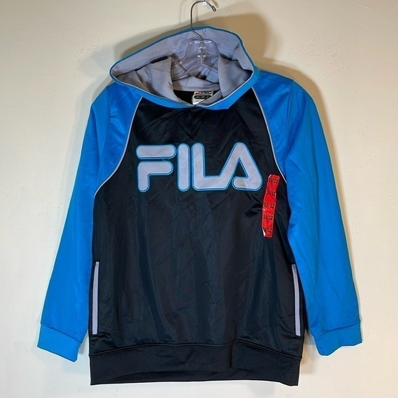 New. FILA Boy’s Large (10-12) Color Block Fleece Based Hoodie. - Picture 1 of 11